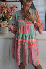 Boho Tiered Swing Dress