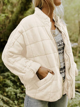 Women's Quilted Jacket | Cotton & Polyester