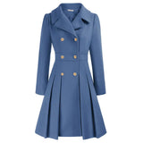 Women's Coat | Stylish A-line peacoat in wool