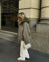 Women's Patchwork Jacket | Oversized Fit