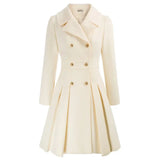 Women's Coat | Stylish A-line peacoat in wool