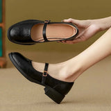 Classic Comfort Leather Mary Janes