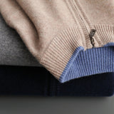 Men's cashmere zip jacket Warm and elegant - Perfect for autumn