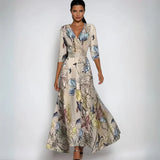 Elegant Floral Wrap Dress – Feminine Style for Everyday and Special Occasions