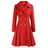 Women's Coat | Stylish A-line peacoat in wool