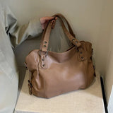 Large Soft Leather Tote Bag | Removable Shoulder Strap