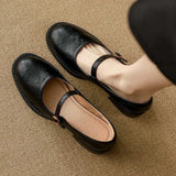 Classic Comfort Leather Mary Janes