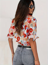 Floral Design Women's Blouse