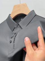 Men's Wrinkle-Free Polo T-Shirt-MODAUTLET