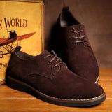 Men's casual suede lace-up oxford shoes | Perfect for everyday wear