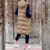 Long puffer jacket for women