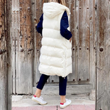 Long puffer jacket for women