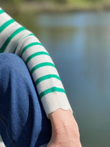 Women's Striped Sailor Sweater | Round Neck
