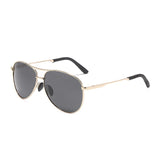 Polarized Aviator Sunglasses with UV400 Protection - Lightweight Metal Frame