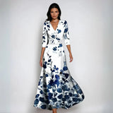 Elegant Floral Wrap Dress – Feminine Style for Everyday and Special Occasions