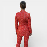Women's Blazer and Wide Leg Trousers Set