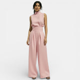 Women's Sleeveless Cotton Linen Set