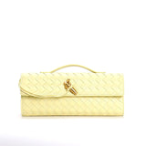 Women's leather handbag | Braided shoulder strap backpack