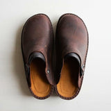 Comfortable Leather Slip-On Clogs - Elegant and Durable