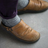 Comfortable Leather Slip-On Clogs - Elegant and Durable