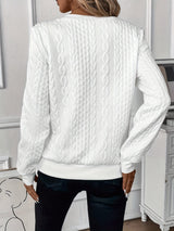 Elegant knitted sweater for autumn