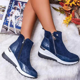 Women's orthopedic leather booties : Lisa