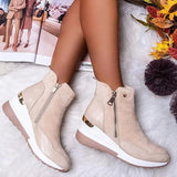 Women's orthopedic leather booties : Lisa