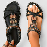 Women's Orthopedic Sandals with Arch Support, Decorative Straps, and Cushioned Insole