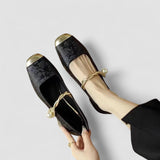 Stylish orthopedic shoes with ergonomic sole and round toe for women, comfortable and versatile for office or everyday wear