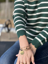 Women's Striped Sailor Sweater | Round Neck