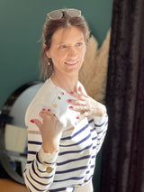 Women's Striped Sailor Sweater | Round Neck