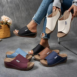 Open-Toe Mesh and Leather Sandals with Arch Support | Ideal for Summer