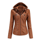 Sporty jacket made from eco-leather