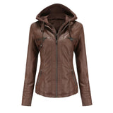Sporty jacket made from eco-leather