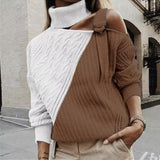 Short sweater with turtleneck
