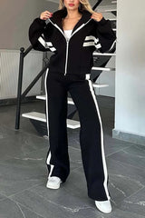 Women's Tracksuit with Zip-Up Jacket and Pants