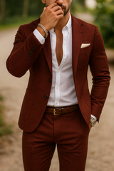 Slim Fit Linen Suit | Elegant Summer Set