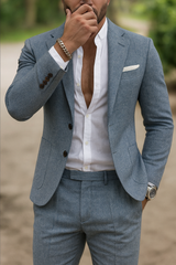 Slim Fit Linen Suit | Elegant Summer Set
