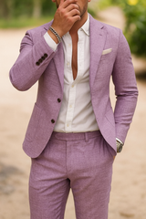 Slim Fit Linen Suit | Elegant Summer Set