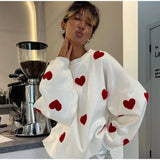 Knitted oversized sweater for women