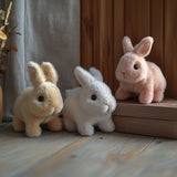 Plush rabbit toy with soft fur and details