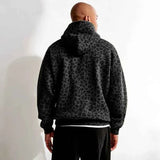 Leopard Print Hoodie For Unisex Casual Streetwear Style-MODAUTLET