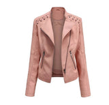 Lamb leather jacket for autumn