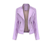 Lamb leather jacket for autumn