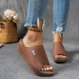 Open-Toe Mesh and Leather Sandals with Arch Support | Ideal for Summer