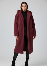 Women’s Long Teddy Coat Hooded Faux Fur Winter Coat