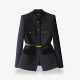 Tweed - Blazer tailliert geschnitten - Cecile LavelleSchwarz