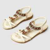 Women's Orthopedic Sandals with Arch Support, Decorative Straps, and Cushioned Insole
