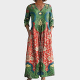 Vintage Floral Maxi Dress